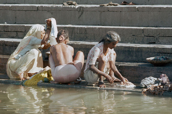 Washing on the Ghats - Limited Edition Print